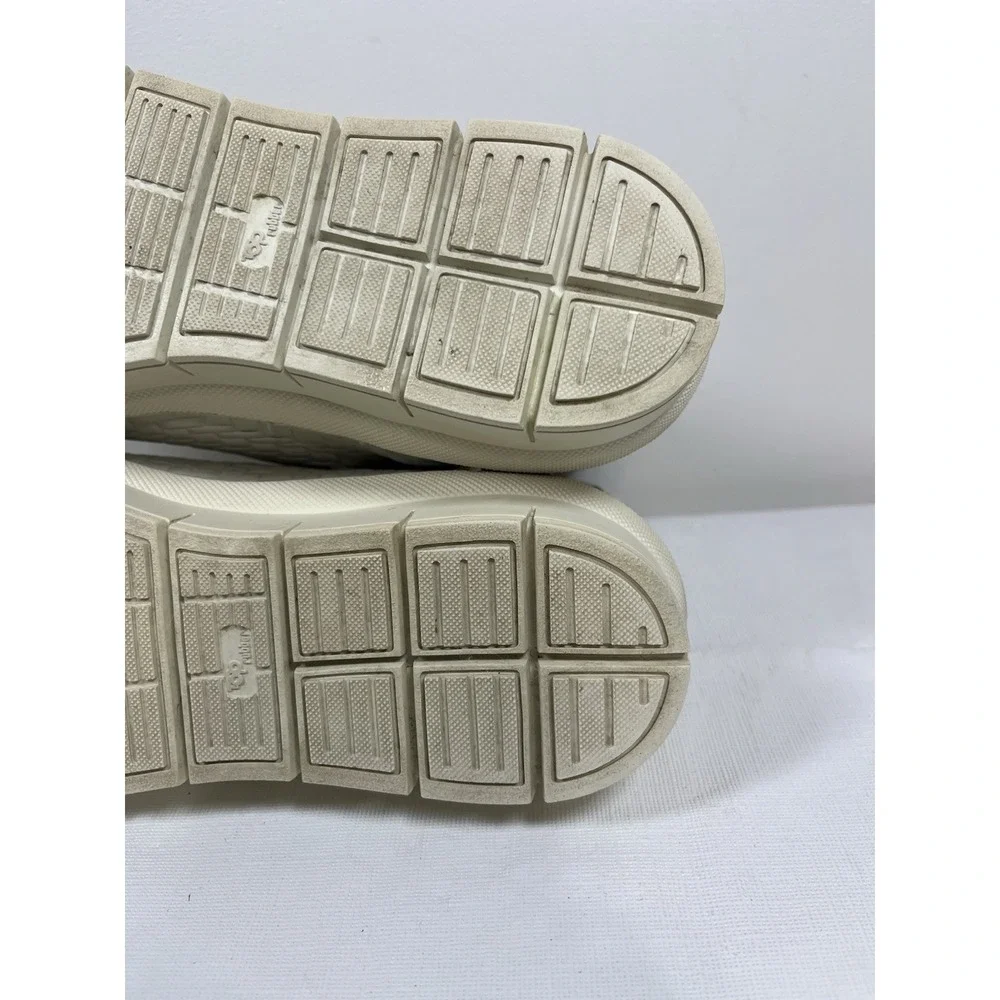 Nude Womens Hilda White Boots Sneakers Sz 38/7 Soft Leather‎ Zipper Bootie RARE
